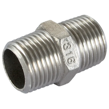 1/2" Stainless Steel 150LB Hex Nipple BSP