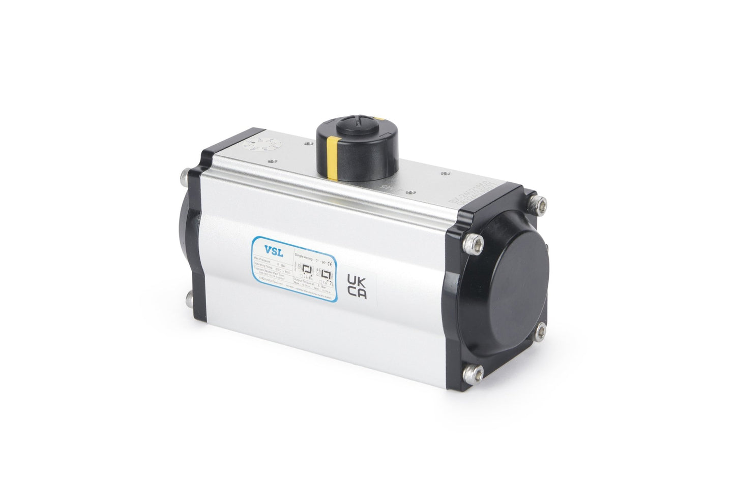 Actuator Pneumatic Aluminium Rack & Piston Namur ISO 5211 - Double Acting - Valve Supply