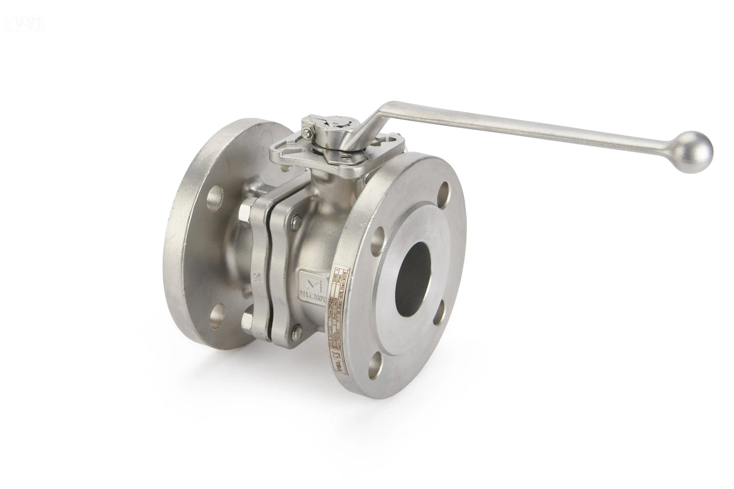 Ball Valve 2 - Piece Stainless Steel Full Bore Direct Mount for Actuation Flanged (CF - 2) - Valve Supply