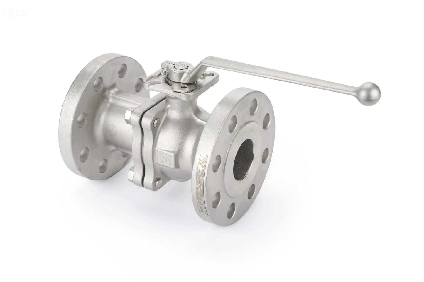 Ball Valve 2 - Piece Stainless Steel Full Bore Direct Mount for Actuation Flanged (CF - 2) - Valve Supply