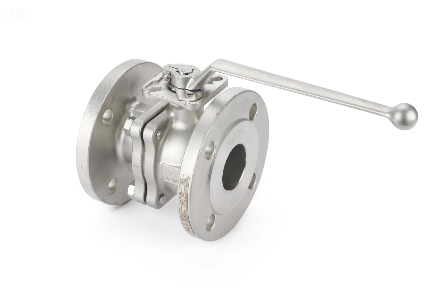 Ball Valve 2 - Piece Stainless Steel Full Bore Direct Mount for Actuation Flanged (CF - 2) - Valve Supply