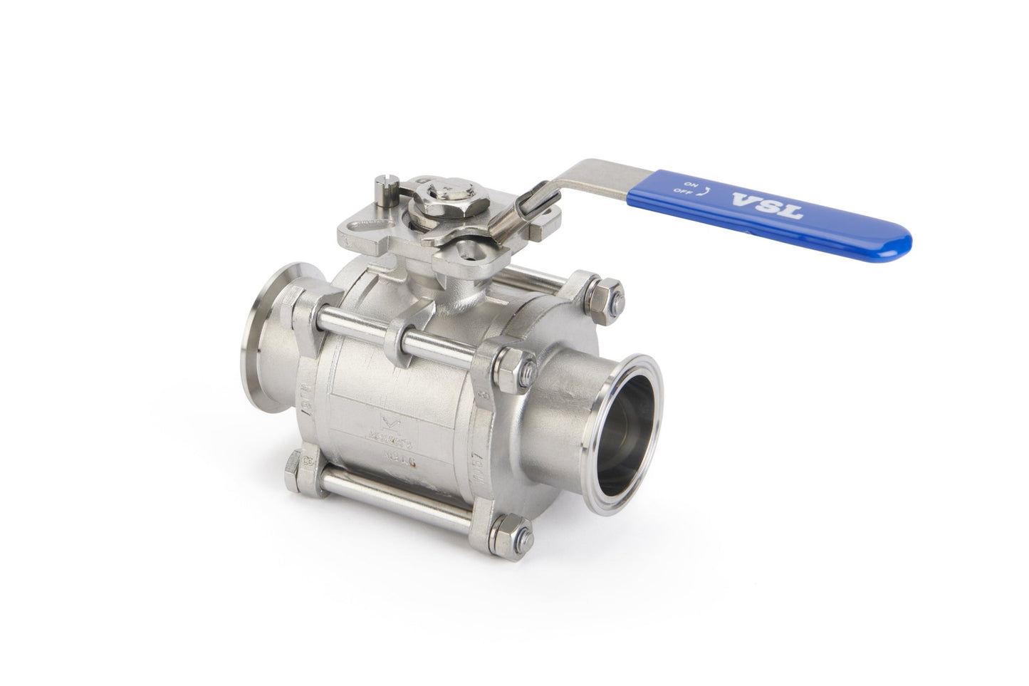 Ball Valve 3 - Piece Stainless Steel Reduced Bore Aseptic Cavity Filled Seats (CC - 3) - Valve Supply