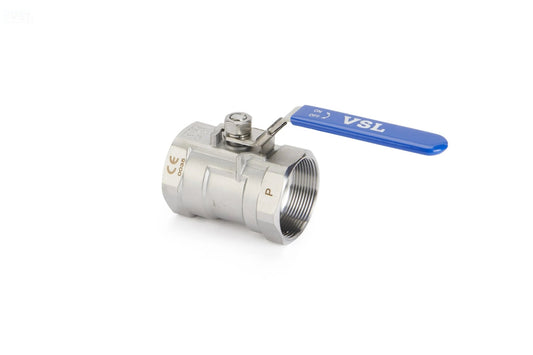 Ball Valve 1 - Piece Stainless Steel Full Bore Screwed BSP (CT - 1) - Valve Supply
