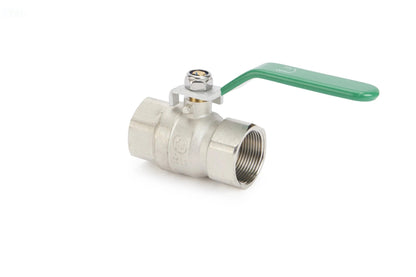 Ball Valve 2 - Piece Brass Full Bore BSP (FxF) WRAS (Red, Blue, Green) & Gas Approved (Yellow) - (CT - 2B) - Valve Supply