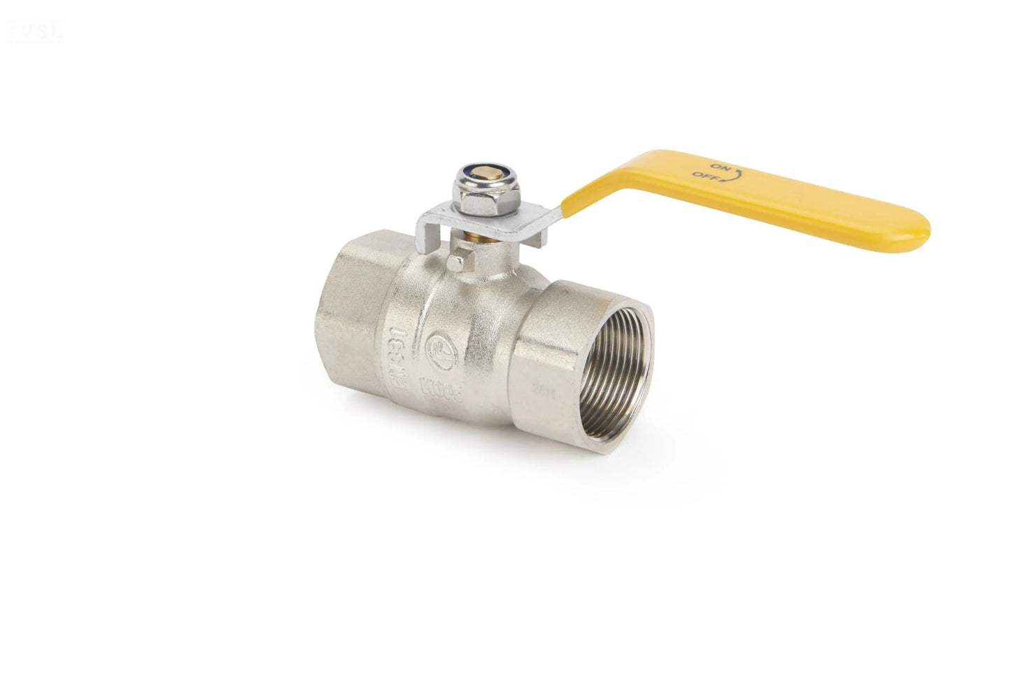 Ball Valve 2 - Piece Brass Full Bore BSP (FxF) WRAS (Red, Blue, Green) & Gas Approved (Yellow) - (CT - 2B) - Valve Supply
