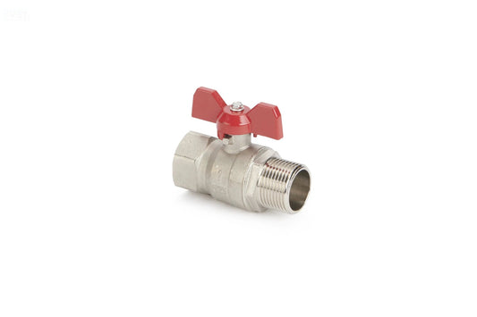 Ball Valve 2 - Piece Brass Full Bore Screwed (MxF) BSP (CT - 2BMF) - Valve Supply