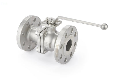 Ball Valve 2 - Piece Stainless Steel Full Bore Direct Mount for Actuation Flanged (CF - 2) - Valve Supply
