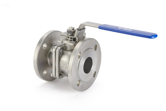 Ball Valve 2 - Piece Stainless Steel Full Bore Flanged (CF - 2) - Valve Supply