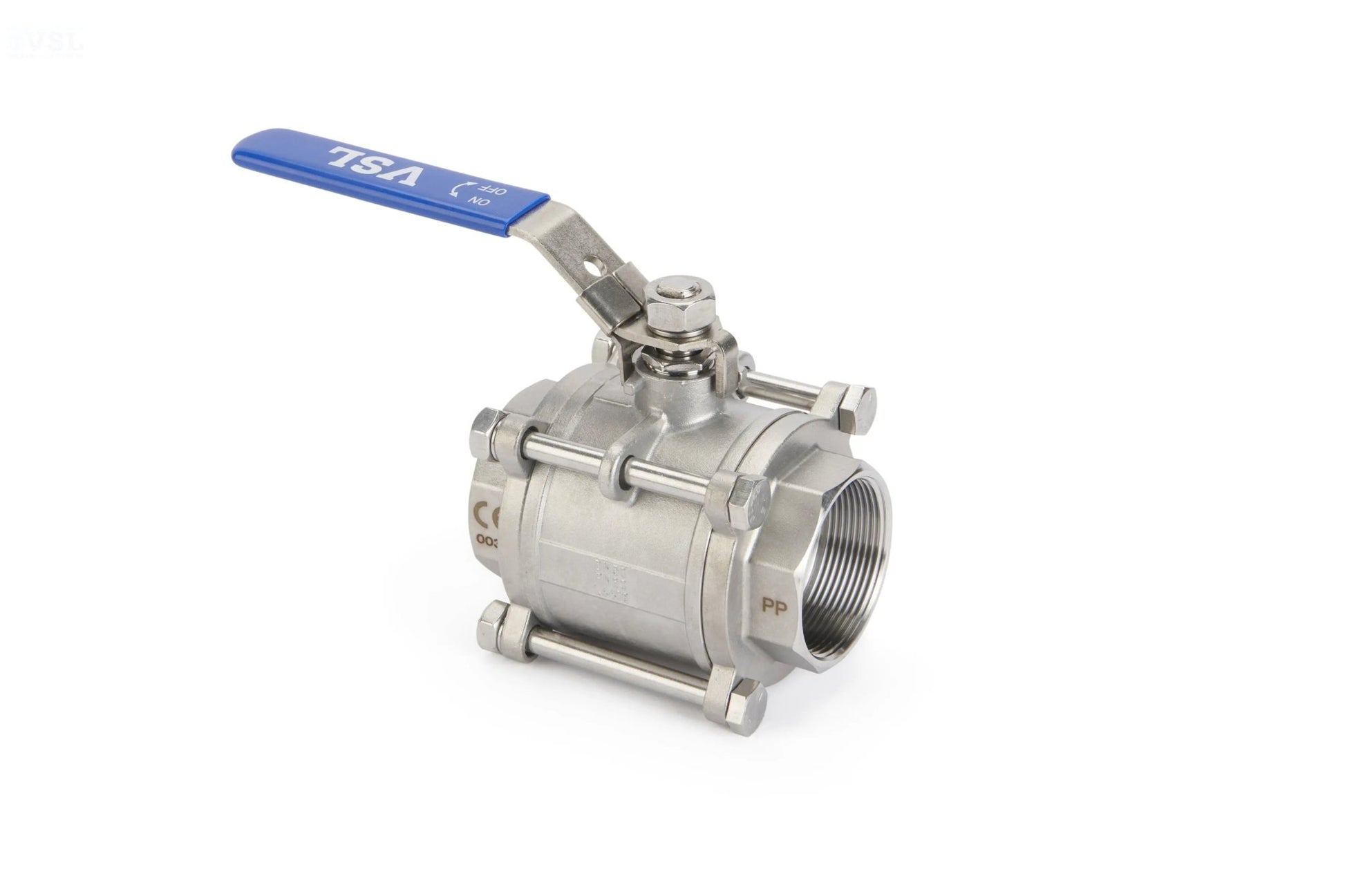 Ball Valve 3 - Piece Stainless Steel Full Bore (C - 3) - Valve Supply