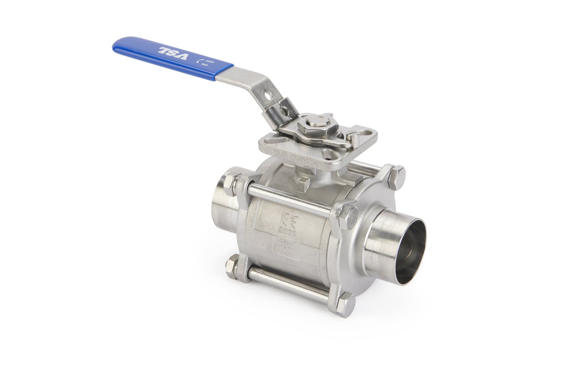 Ball Valve 3 - Piece Stainless Steel Reduced Bore Aseptic Cavity Filled Seats (CC - 3) - Valve Supply