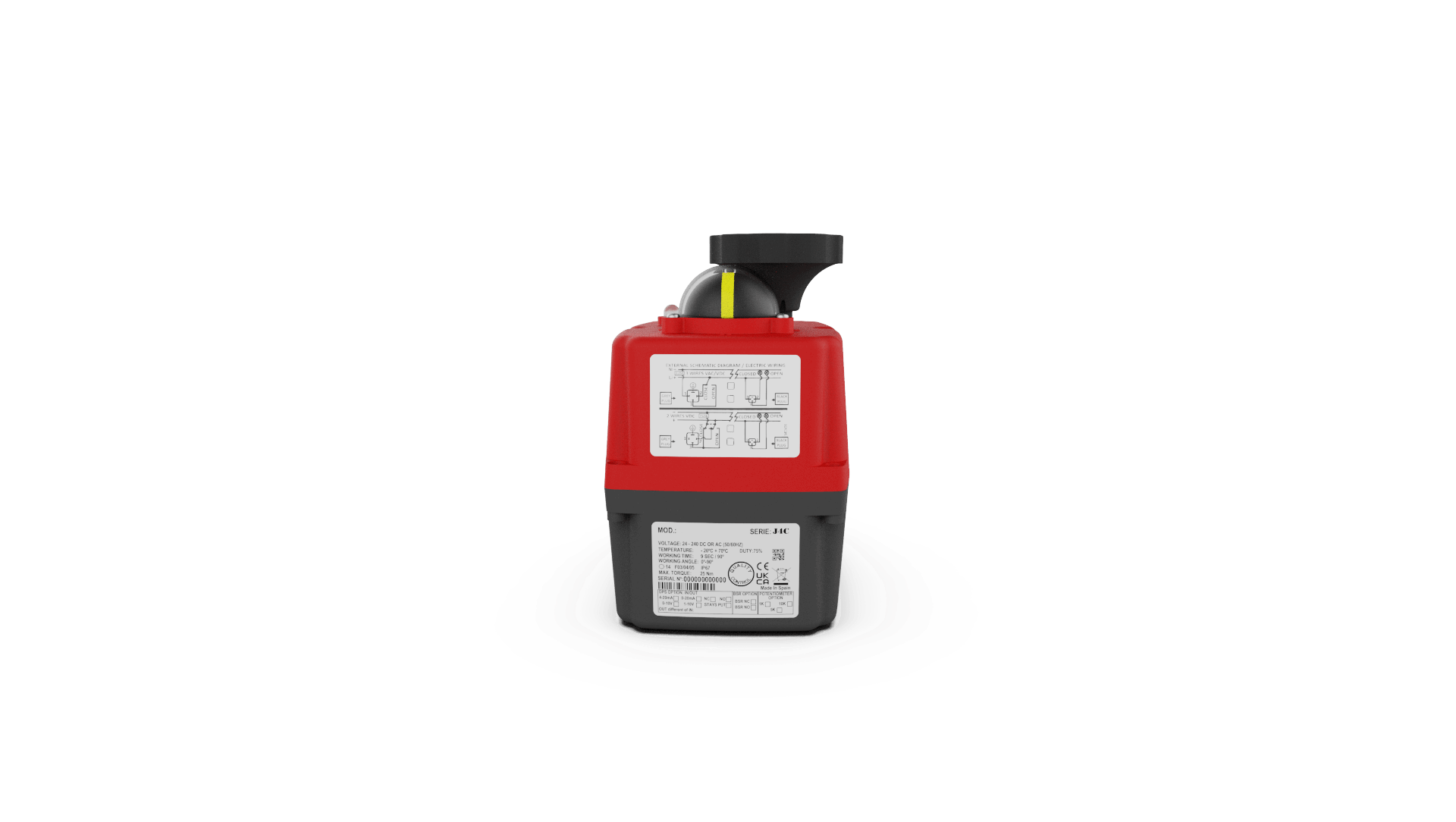 Actuator Electric JJ J4C Quarter Turn ISO 5211 Mount IP67 Rated J+J